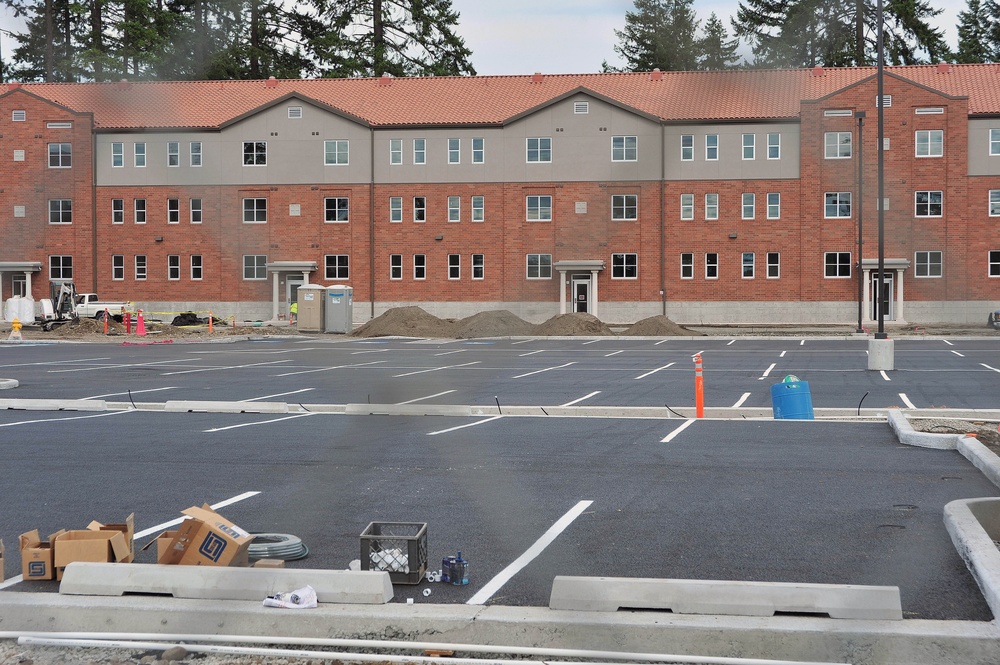 Construction sites at Joint Base Lewis-McChord