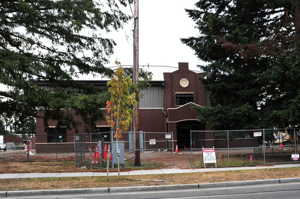 Construction sites at Joint Base Lewis-McChord