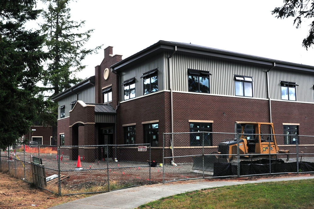 Construction sites at Joint Base Lewis-McChord