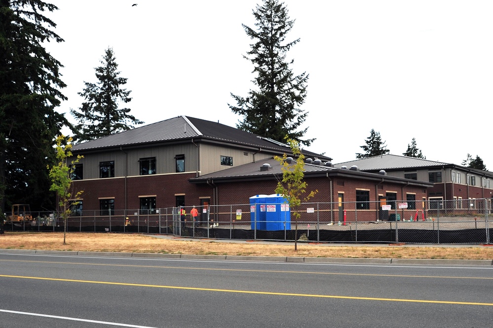 Construction sites at Joint Base Lewis-McChord