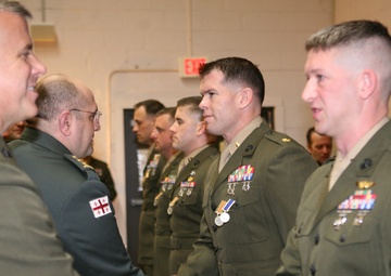 Republic of Georgia MOD, ACMC Recognize Marines and Sailor for GDP-ISAF Contributions