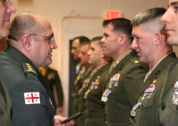 Republic of Georgia MOD, ACMC Recognize Marines and Sailor for GDP-ISAF Contributions