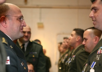 Republic of Georgia MOD, ACMC Recognize Marines and Sailor for GDP-ISAF Contributions