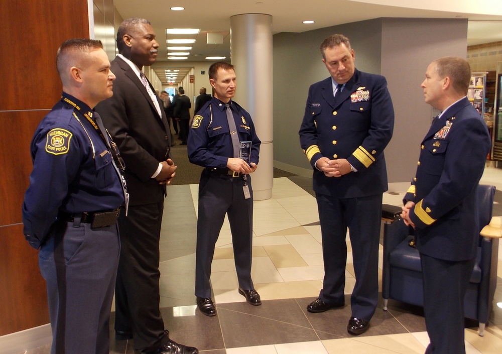 Coast Guard holds intelligence officer training at Michigan State Police HQ