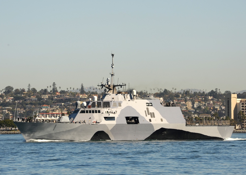 USS Freedom gets underway