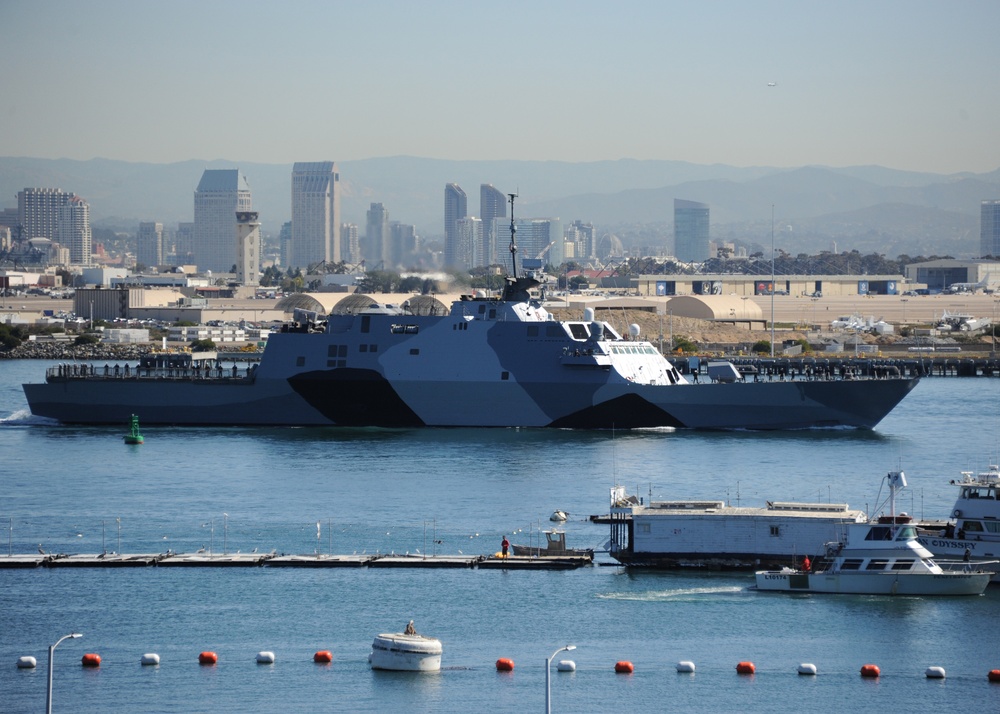 USS Freedom gets underway