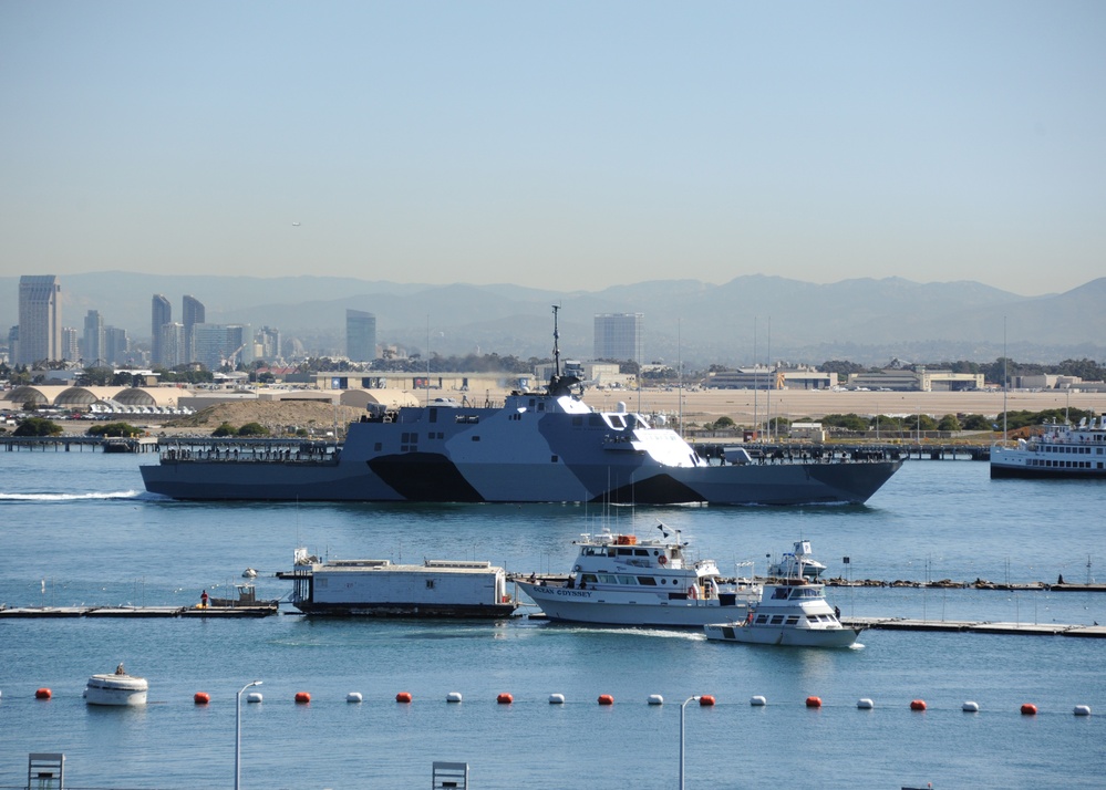 USS Freedom gets underway