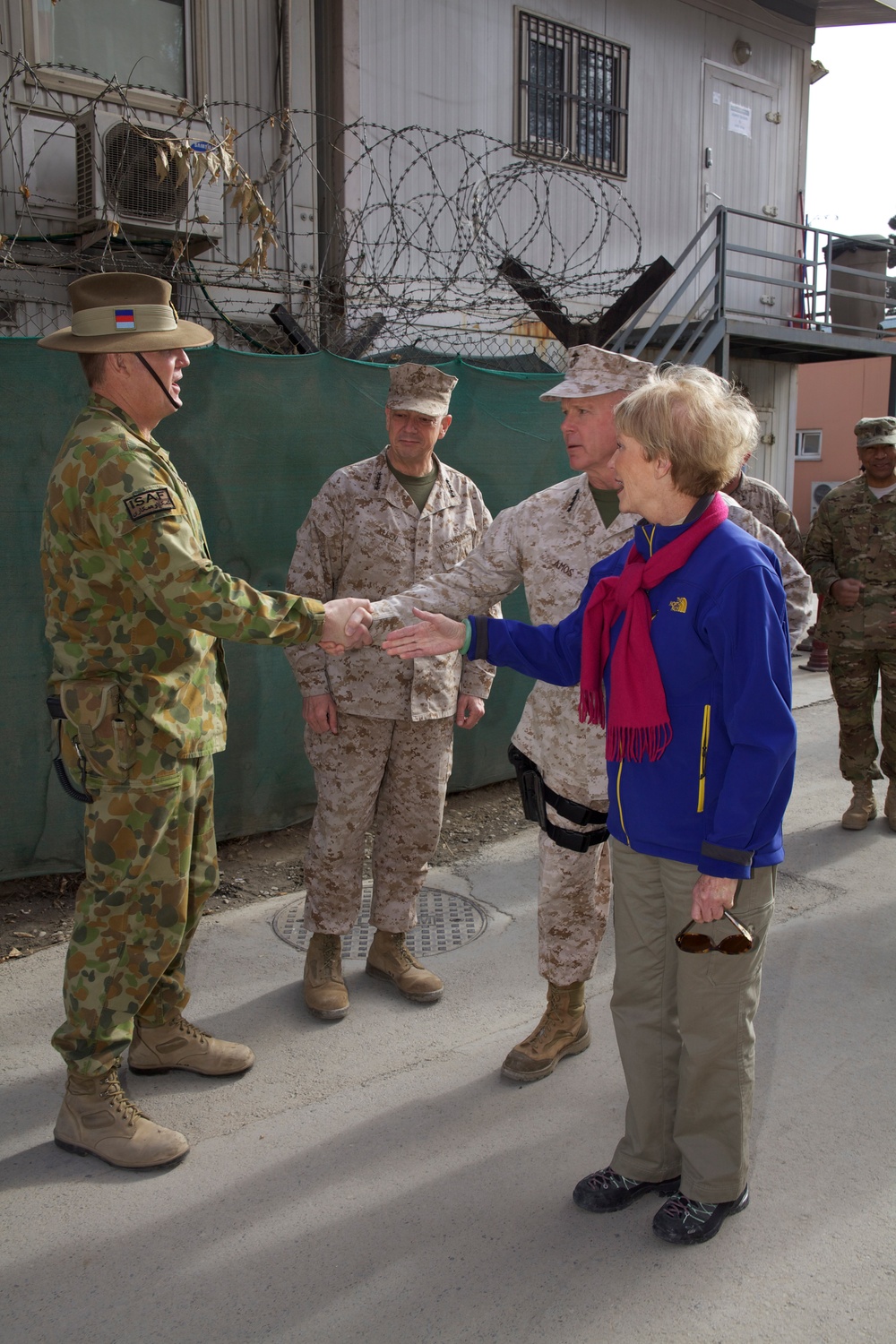Marine commandant visits ISAF headquarters