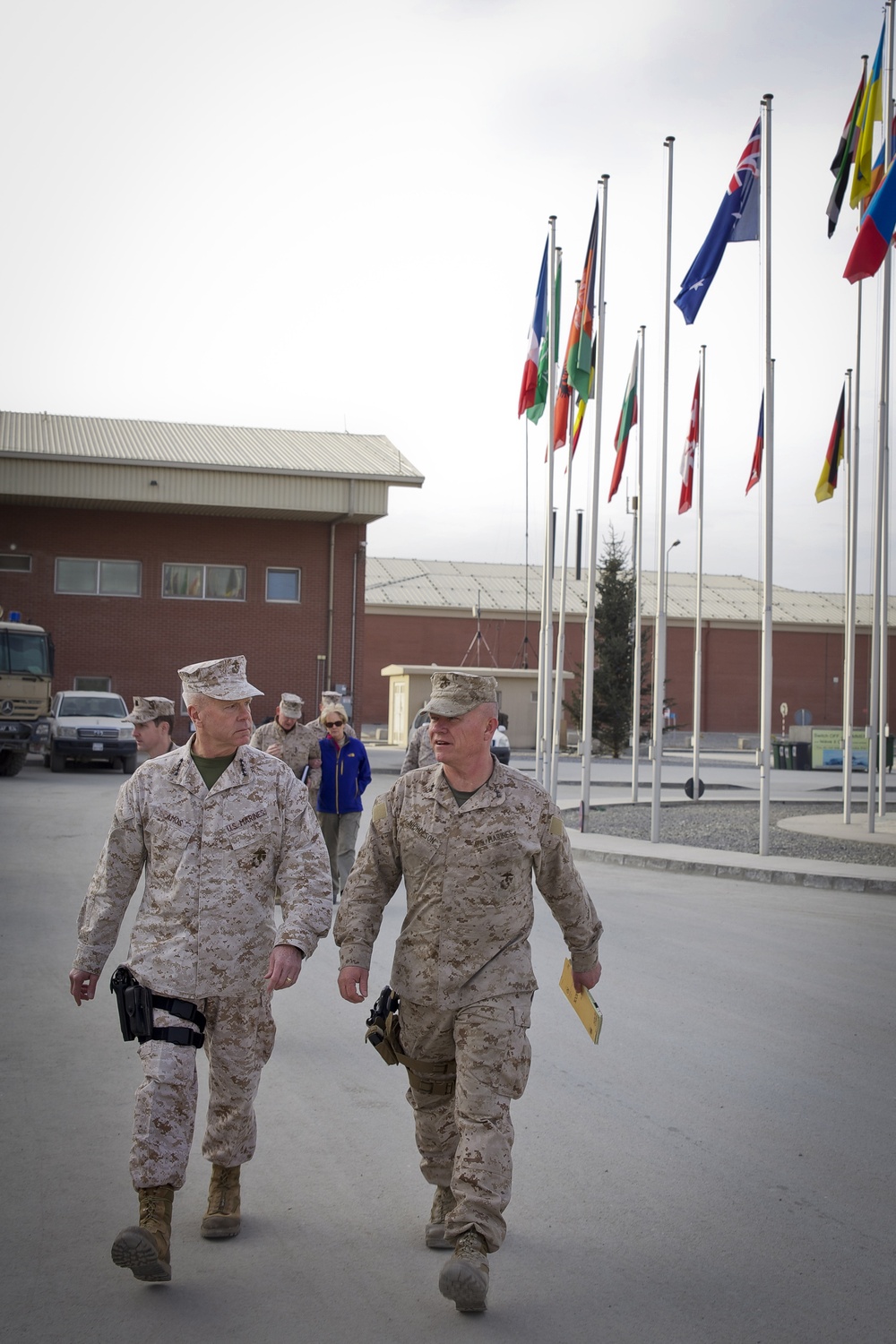 Marine commandant visits ISAF headquarters
