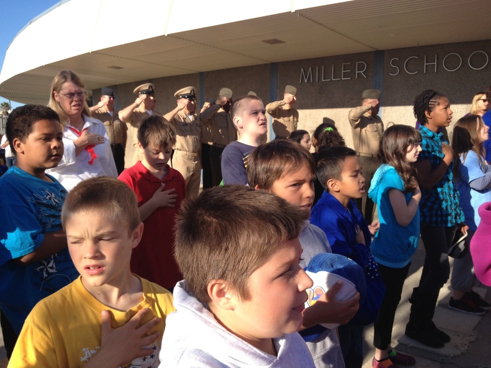 Marines participate in Read Across America