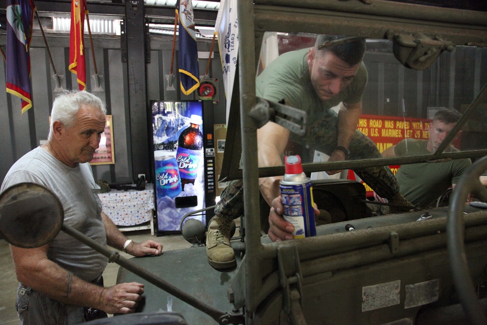 Okinawa Marines help restore Guam museum’s trucks