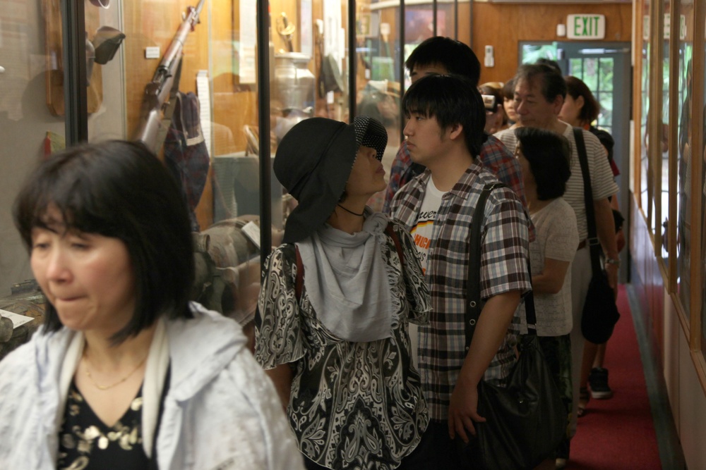 Japanese tourists visit Guam's Pacific War Museum