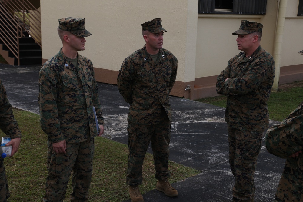Maj. Gen. James Kessler tours Guam naval base