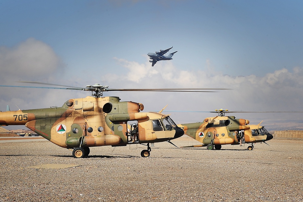 Afghan helicopters support independent operations