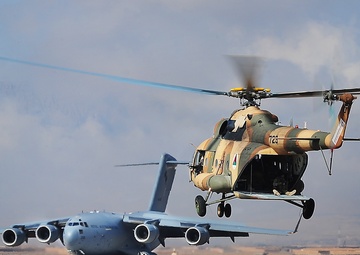 Afghan helicopters support independent operations