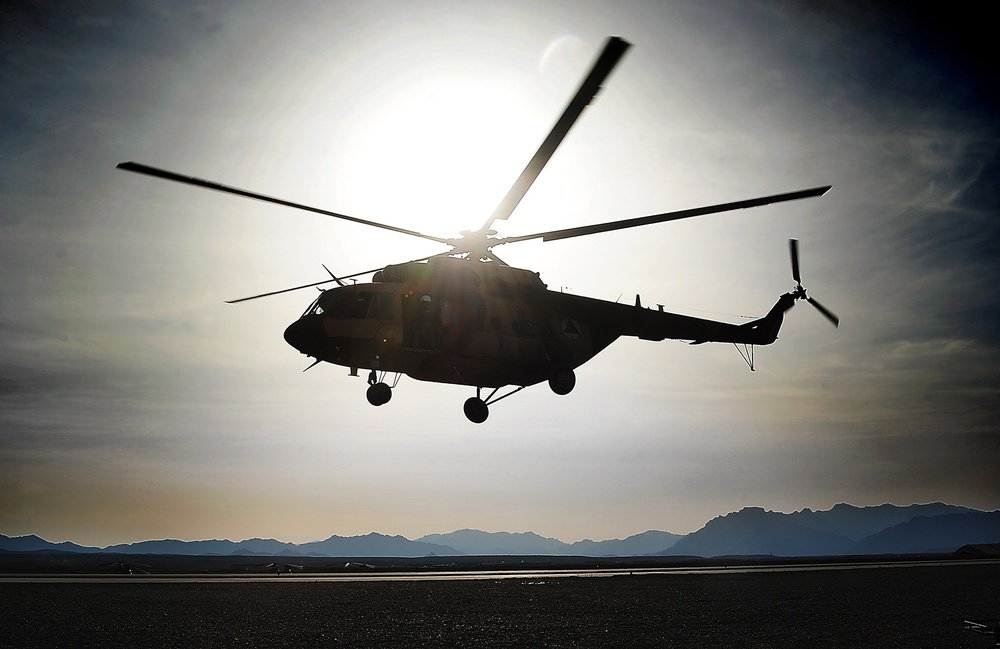 Afghan helicopters support independent operations