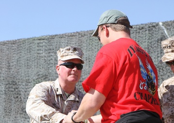 Celebrities overrun Camp Leatherneck during USO tour