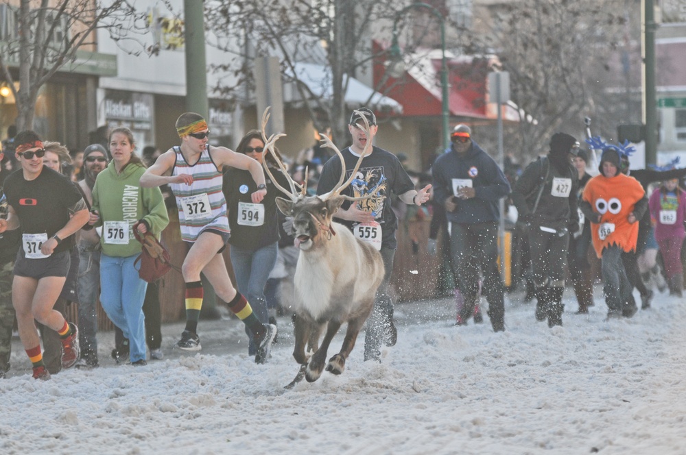 Running of the Reindeer 2013; Anchorage, Alaska