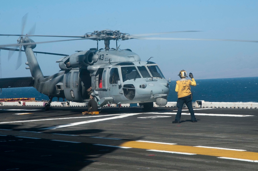 USS Peleliu operations