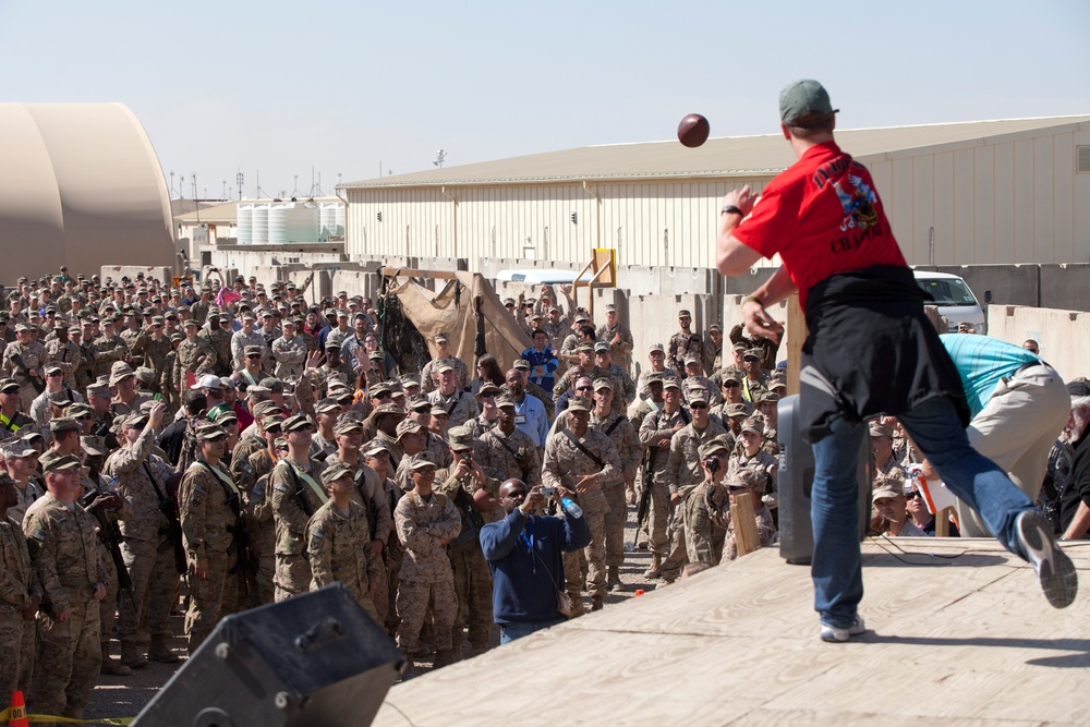 76th USO tour on Camp Leatherneck