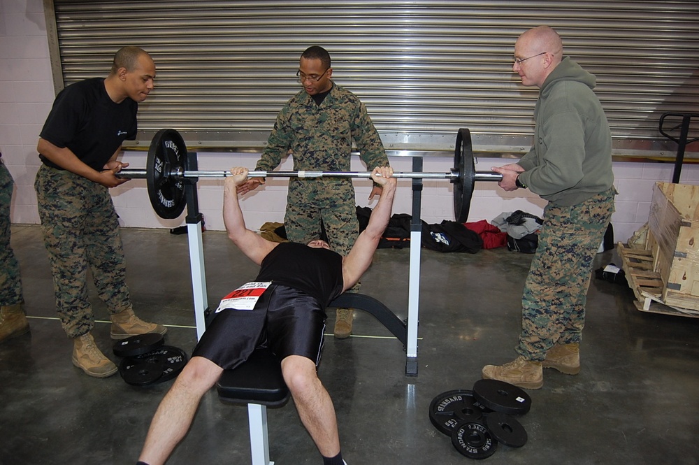 Marines Pump Up Competitors at the Arnold Sports Festival