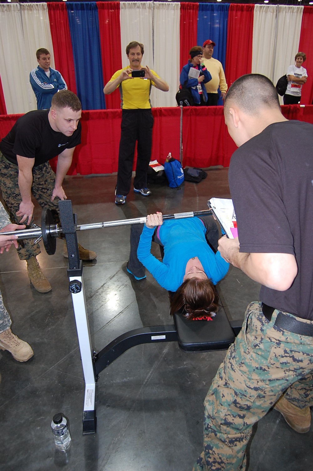 Marines Pump Up Competitors at the Arnold Sports Festival