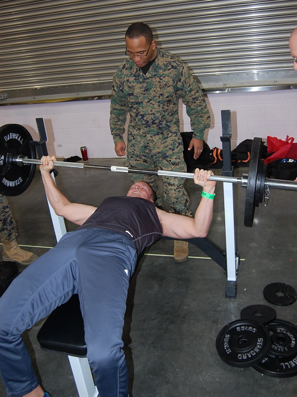 Marines Pump Up Competitors at the Arnold Sports Festival