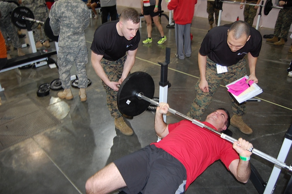 Marines Pump Up Competitors at the Arnold Sports Festival