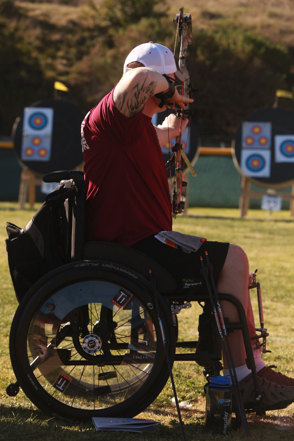 Wounded Ohio Marine competes at Warrior Trials