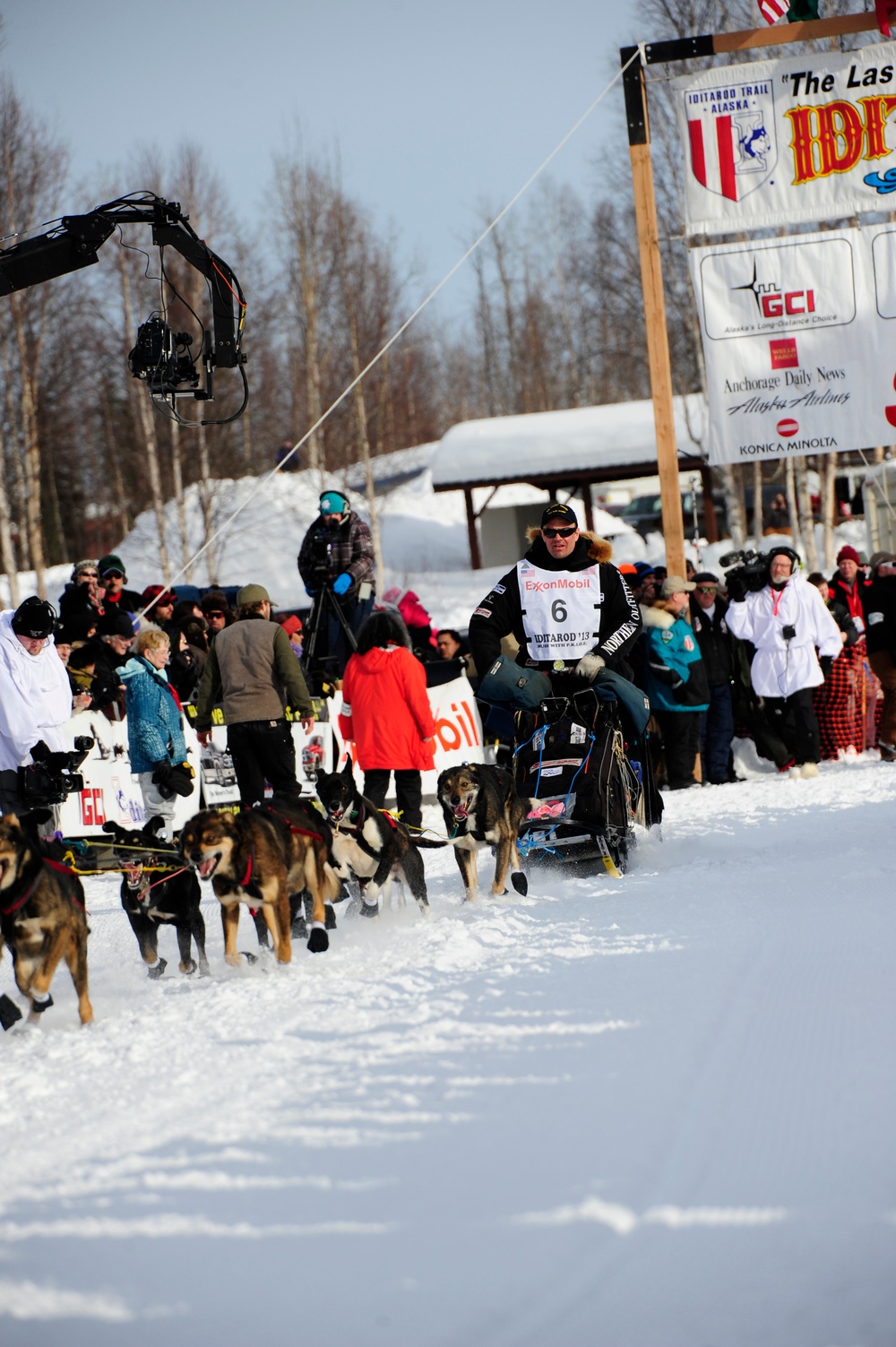 Iditarod restart in Willow, Alaska