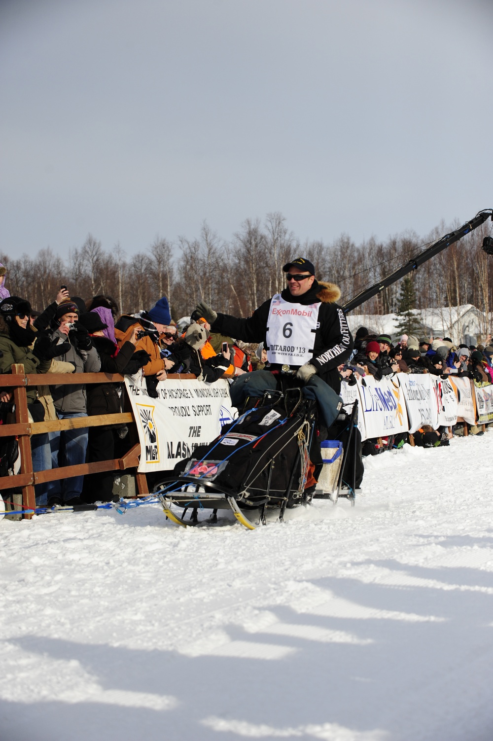 Iditarod restart in Willow, Alaska