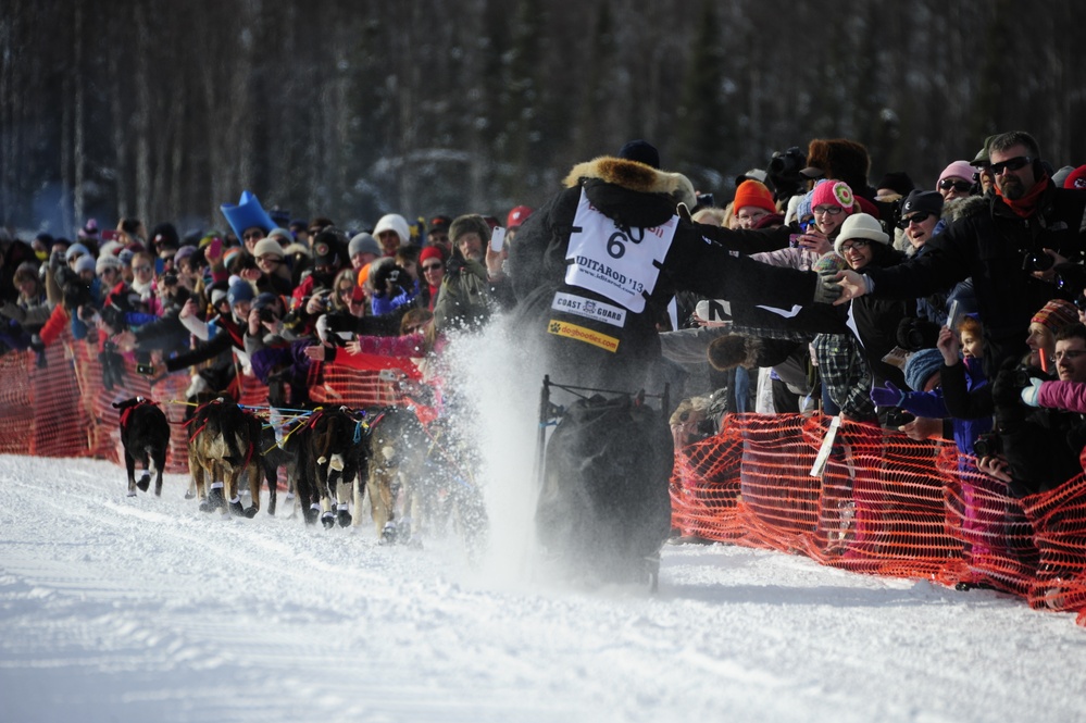 Iditarod restart in Willow, Alaska