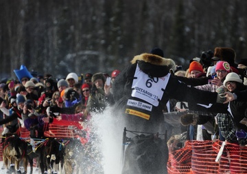 Iditarod restart in Willow, Alaska