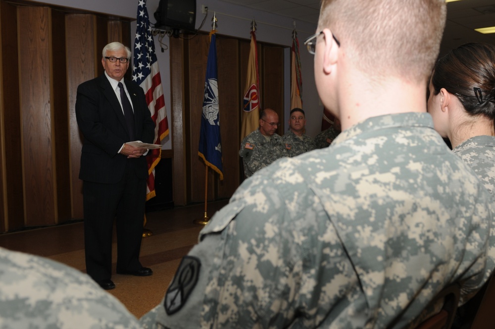 451st Sustainment Command (Expeditionary) Army Reserve soldiers farewell ceremony