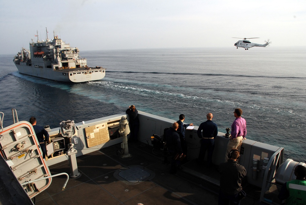 USS Green Bay flight deck operations