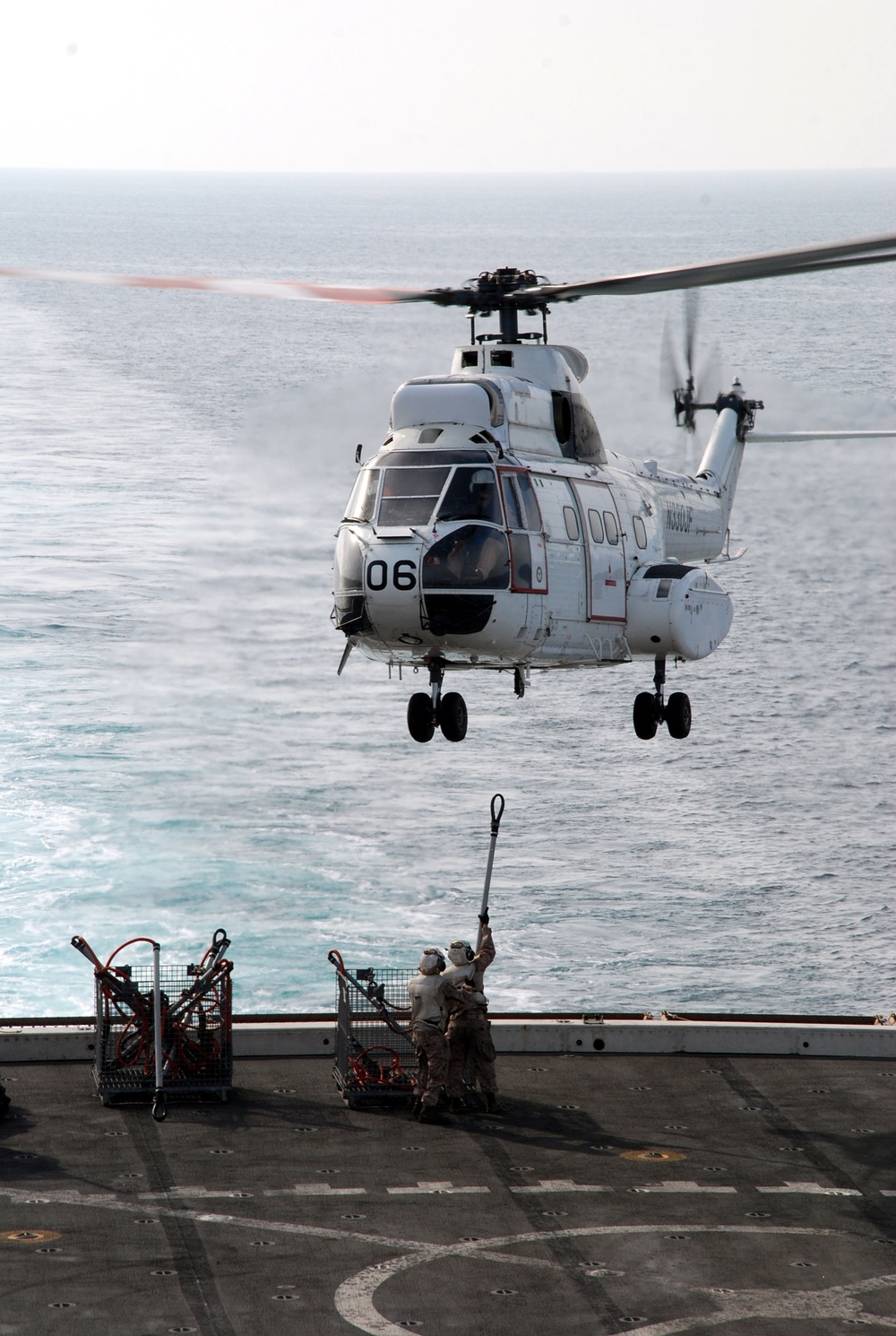 USS Green Bay flight deck operations