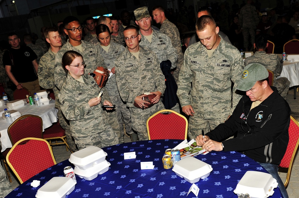 USO brings Peyton Manning and others to 380 AEW