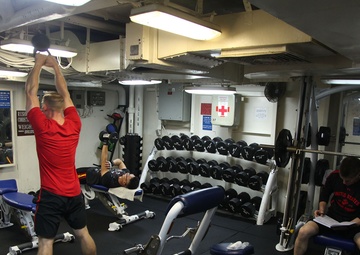 Marines, sailors aboard USS Rushmore spend free-time wisely