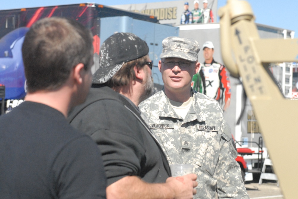 Army Drag Racing Team supports education