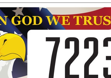 New patriotic license plate benefits North Carolina National Guard families