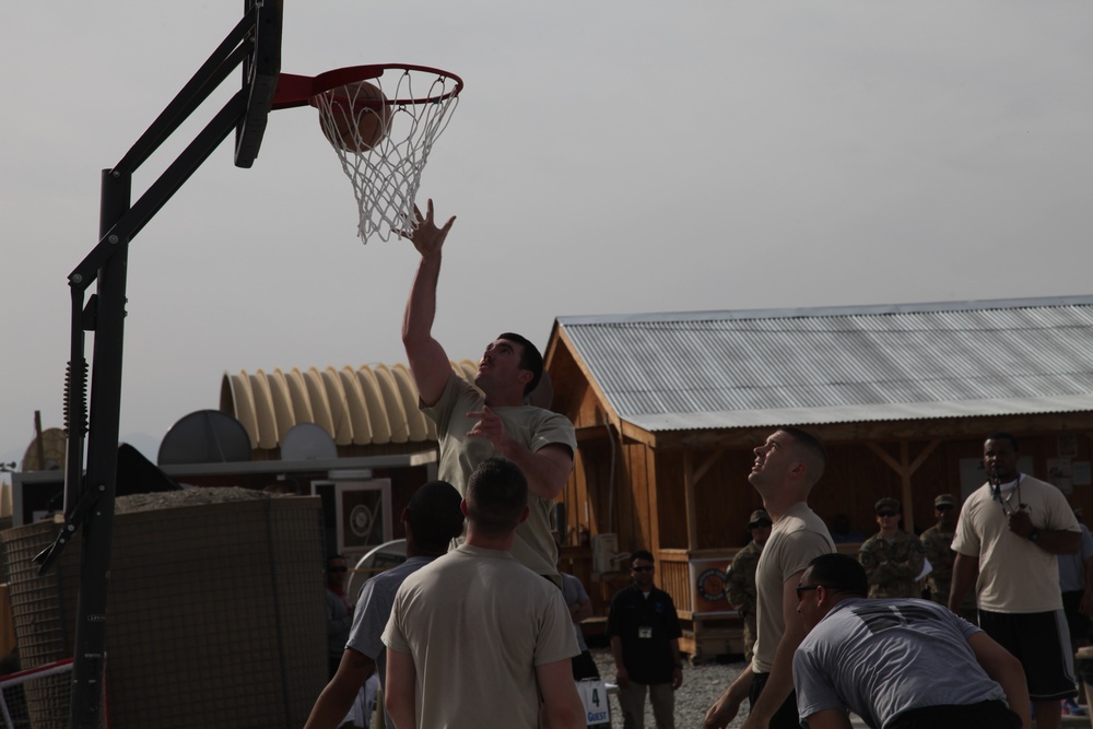 Basketball tournament on FOB Gamberi