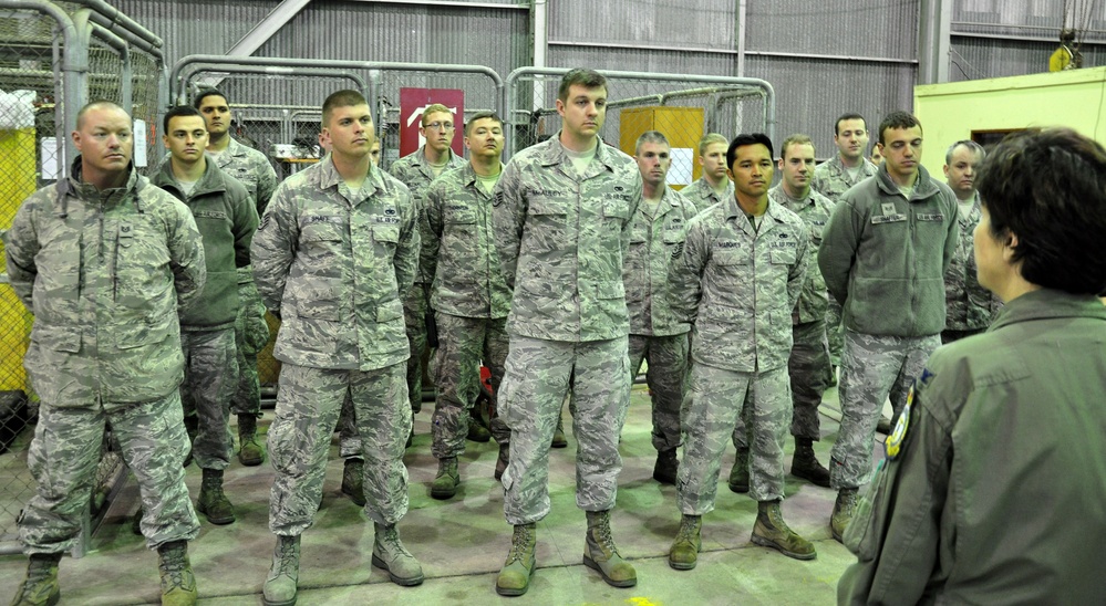 Operations Group commander visits deployed airmen