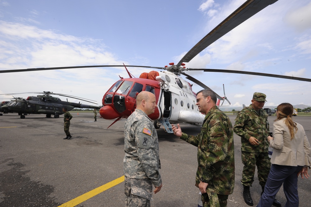South Carolina National Guard State Partnership Program with Colombia, Maj. Gen. Robert E. Livingston Jr., The Adjutant General visit and natural disaster preparedness engagement.