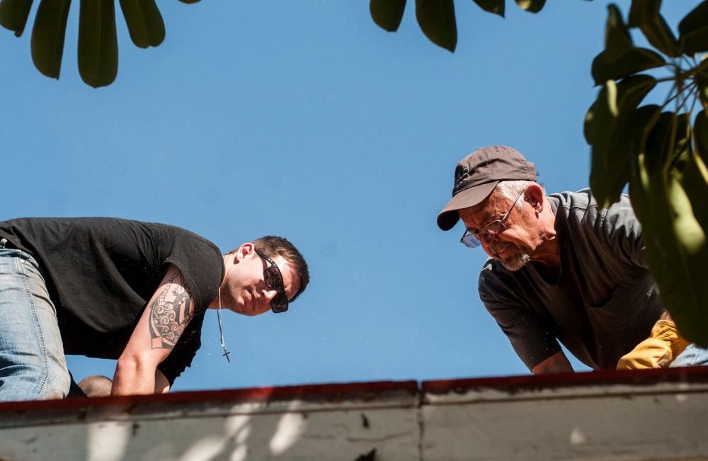 Coast Guardmen and women donate time and skills to Habitat for Humanity