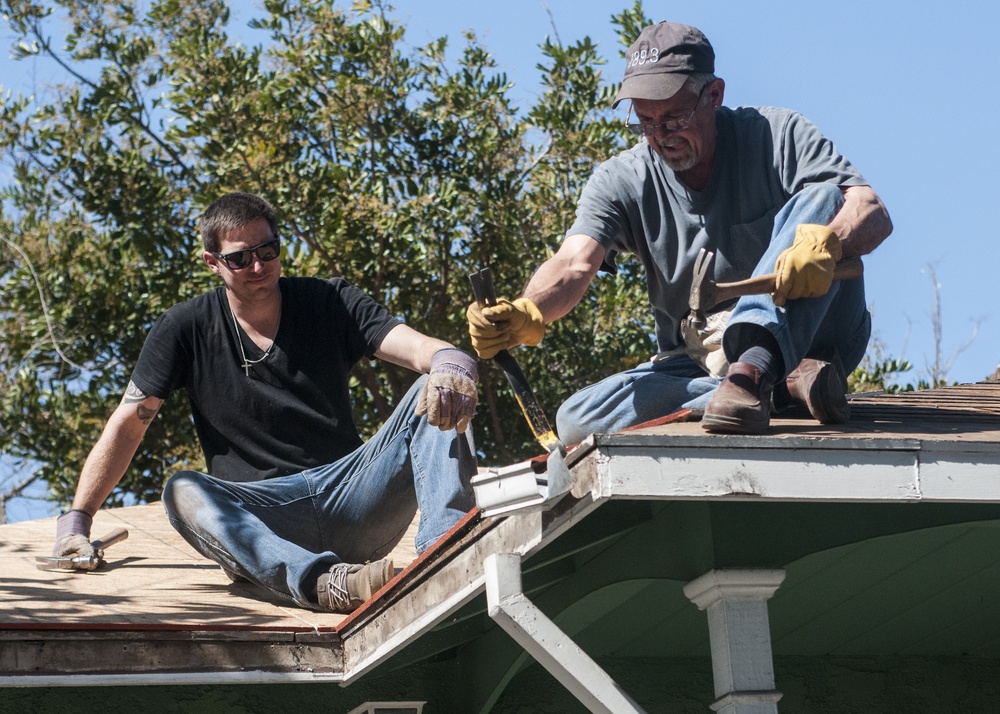 Coast Guardmen and women donate time and skills to Habitat for Humanity
