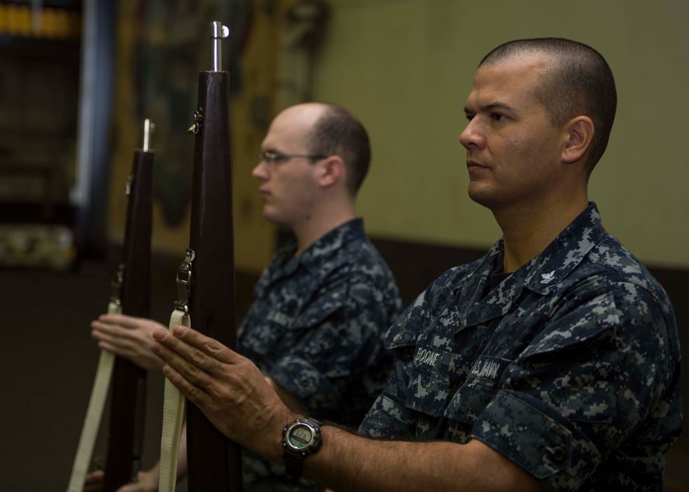 Honor guard drills