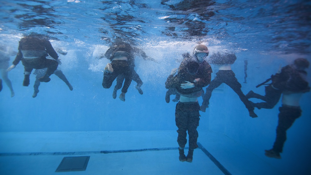 Keeping Afloat: Marines fight to earn title as water survival instructors