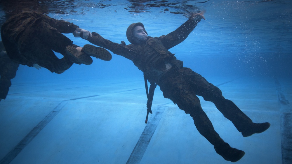 Keeping Afloat: Marines fight to earn title as water survival instructors