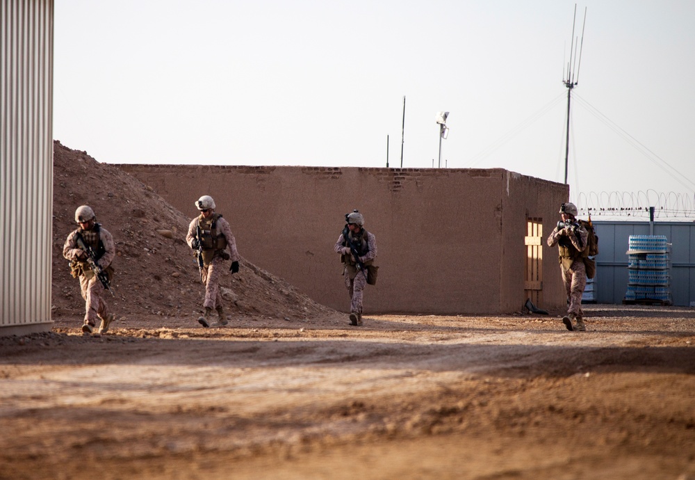 U.S. Marines with Echo 2/9 prepare for combat operations