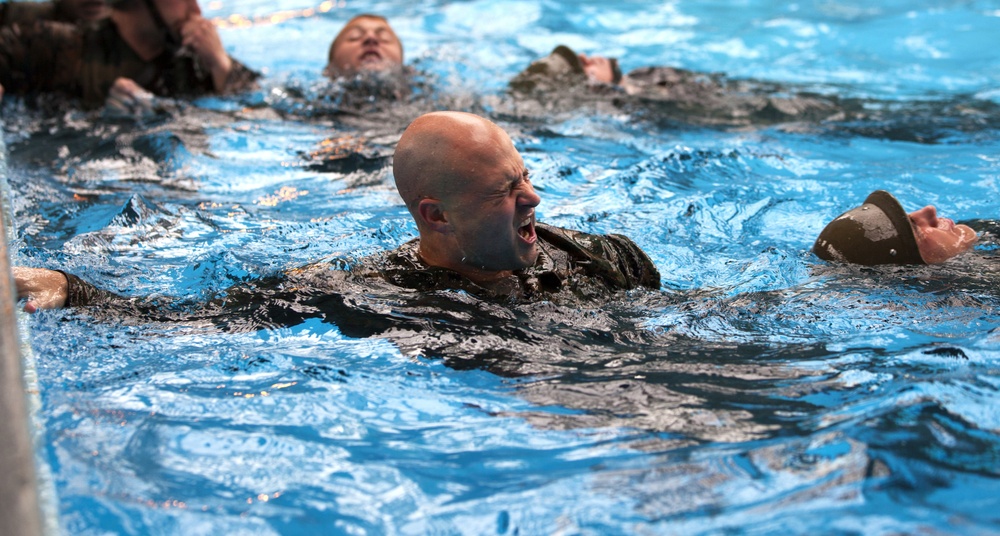 Keeping Afloat: Marines fight to earn title as water survival instructors